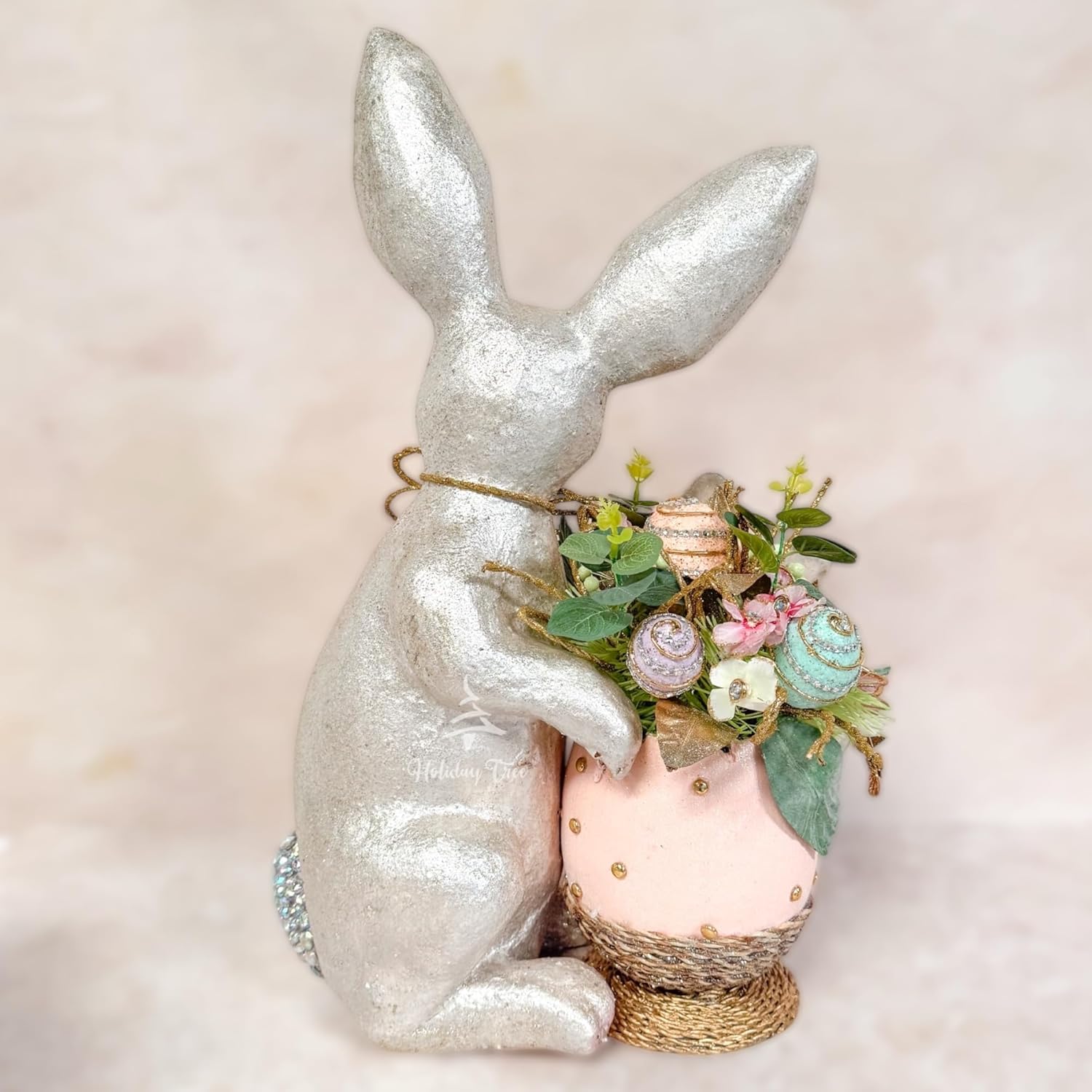 Estatueta Artesanal de Coelhinho da Páscoa – Decoração Premium para Casa