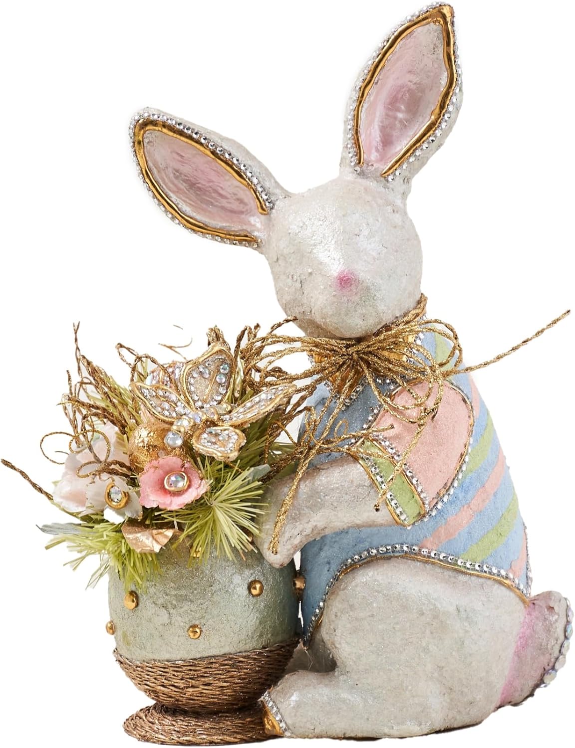 Estatueta Artesanal de Coelhinho da Páscoa – Decoração Premium para Casa