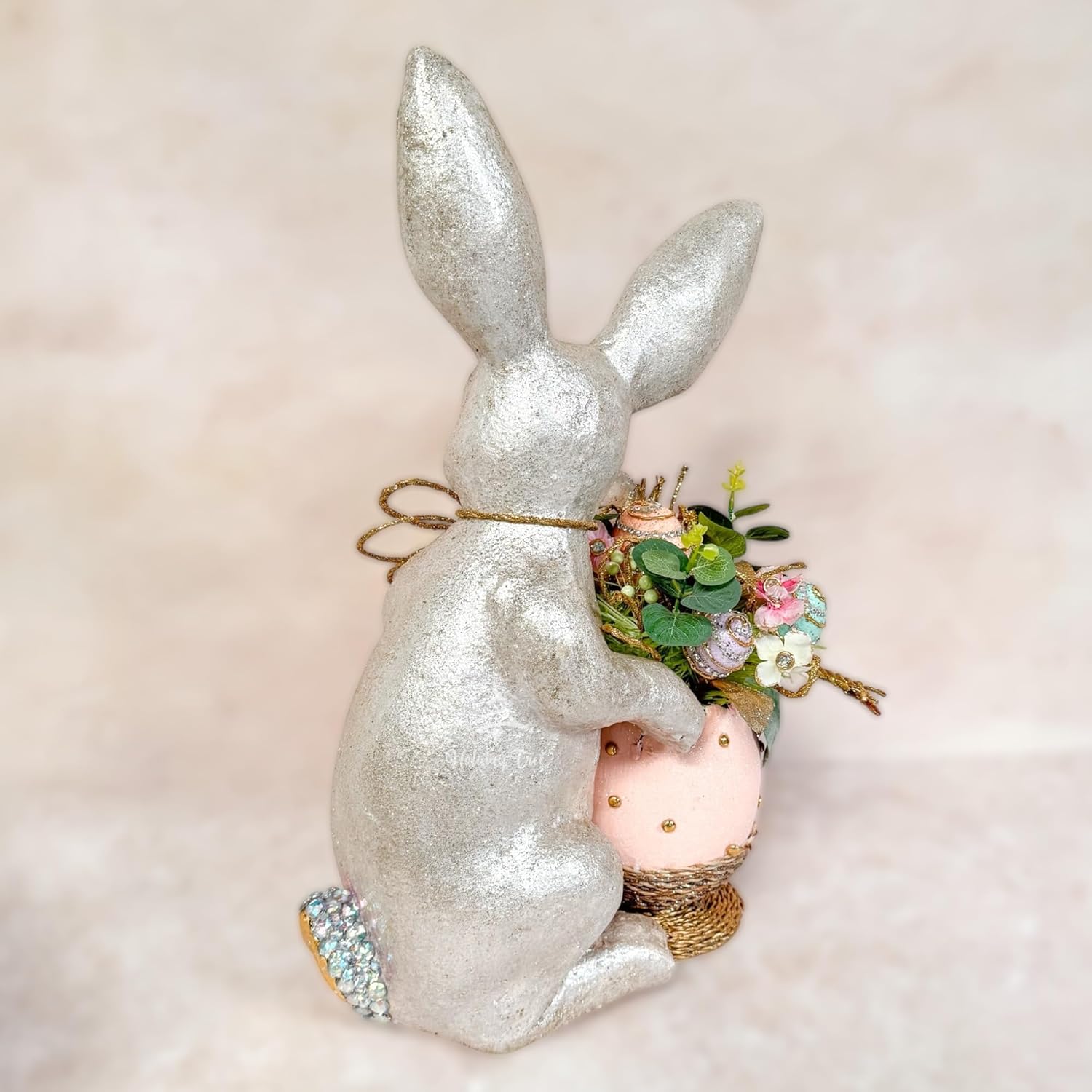 Estatueta Artesanal de Coelhinho da Páscoa – Decoração Premium para Casa