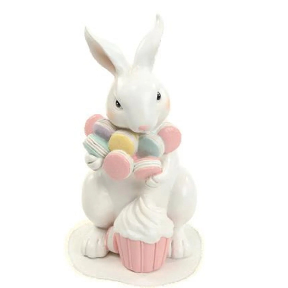 Coelho com Macarons e Cupcake